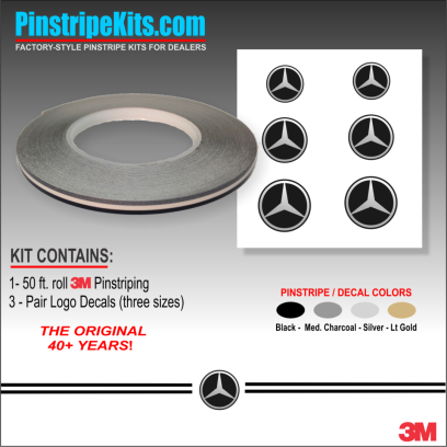 Mercedes-Benz vinyl pinstripe emblem stripe logo decal graphic