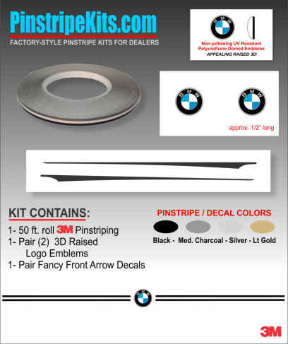 BMW 1 series, 2 series, 3 series, 4 series, 5 series, 6 series, vinyl pinstripe emblem stripe logo decal graphic emblem logo vinyl decal pinstripe graphic sticker stripe