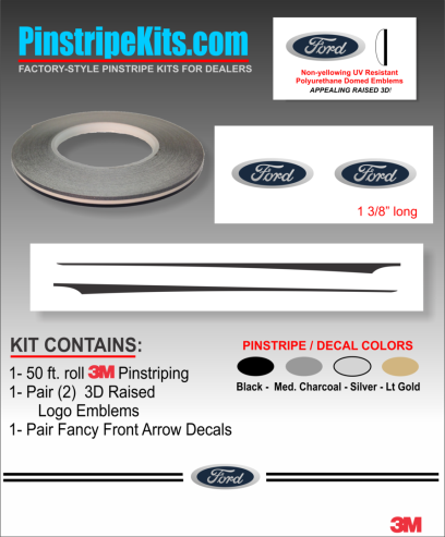 Ford focus explorer f150 expedition taurus escape fusion vinyl pinstripe emblem stripe logo decal graphic