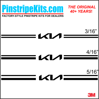Kia Sportage Sorento Rio Optima Soul Sedona  vinyl pinstripe emblem stripe logo decal graphic