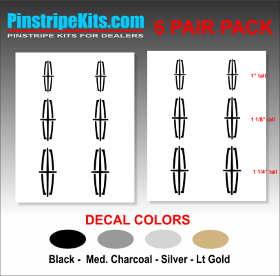 Lincoln vinyl pinstripe emblem stripe logo decal graphicvinyl pinstripe emblem stripe logo decal graphic stickers