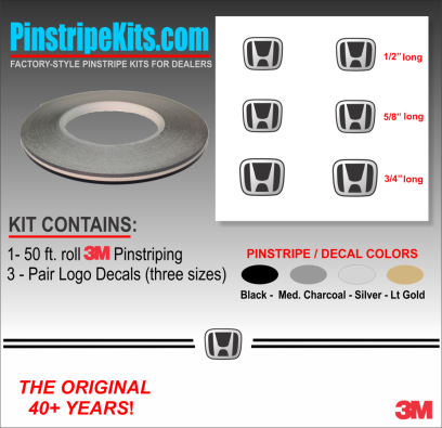 Honda Pilot Accord Civic CRV CR-V Odyssey Pilot Ridgeline Fit HRV HR-V Crosstour Passport vinyl pinstripe emblem logo decal graphic stripe sticker kit