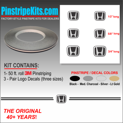 Honda Pilot Accord Civic CRV CR-V Odyssey Pilot Ridgeline Fit HRV HR-V Crosstour Passport vinyl pinstripe emblem logo decal graphic stripe sticker kit