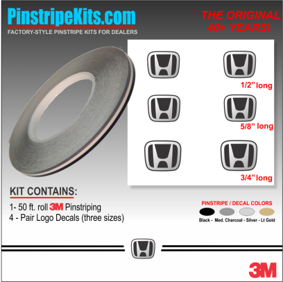 Honda Pilot Accord Civic CRV CR-V Odyssey Pilot Ridgeline Fit HRV HR-V Crosstour Passport vinyl pinstripe emblem logo decal graphic stripe sticker kit