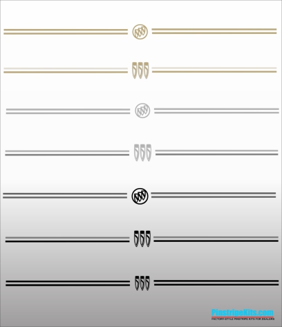 Buick Regal LaCrosse Envision Encore Enclave vinyl pinstripe emblem stripe logo decal graphic emblem logo vinyl decal pinstripe graphic sticker stripe