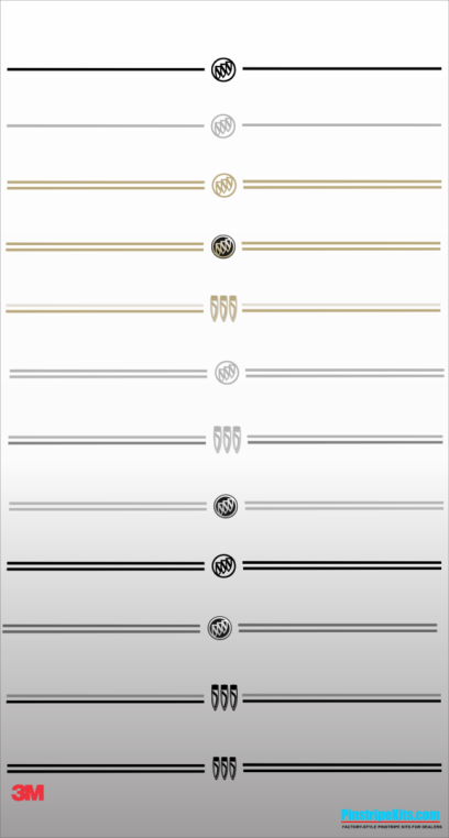 Buick Regal LaCrosse Envision Encore Enclave vinyl pinstripe emblem stripe logo decal graphic emblem logo vinyl decal pinstripe graphic sticker stripe
