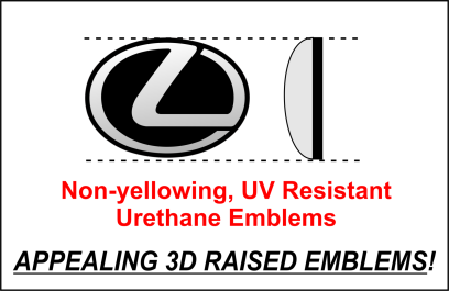 Lexus vinyl pinstripe emblem stripe logo decal graphic