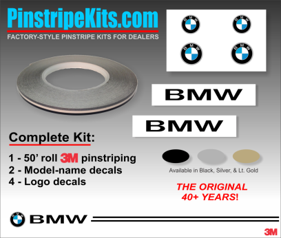 BMW 1 series, 2 series, 3 series, 4 series, 5 series, 6 series, vinyl pinstripe emblem stripe logo decal graphic emblem logo vinyl decal pinstripe graphic sticker stripe