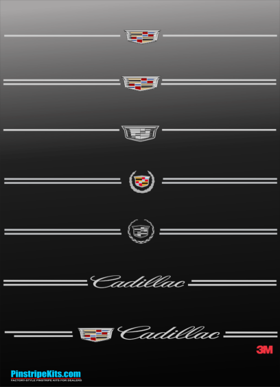 Cadillac SRX, STS, XTS, XT5, ST4, ATS, CTS, Escalade, vinyl pinstripe vinyl emblem stripe logo decal graphic emblem logo vinyl decal pinstripe graphic sticker stripe