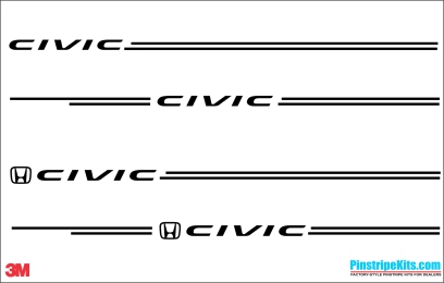 Honda Pilot Accord Civic CRV CR-V Odyssey Pilot Ridgeline Fit HRV HR-V Crosstour vinyl pinstripe emblem logo decal graphic stripe sticker kit