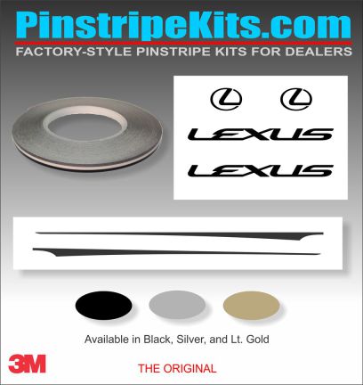 Lexus vinyl pinstripe emblem stripe logo decal graphic