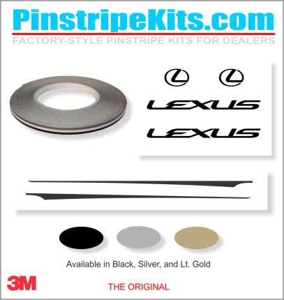 Lexus vinyl pinstripe emblem stripe logo decal graphic
