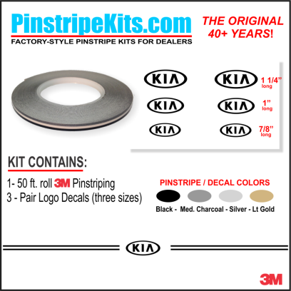 Kia Sportage Sorento Rio Optima Soul Sedona  vinyl pinstripe emblem stripe logo decal graphic