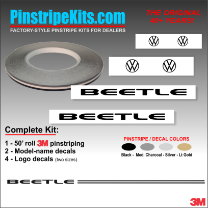 VW Volkswagon Jetta Passat Beetle vinyl pinstripe emblem stripe logo decal graphic