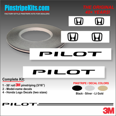 Honda Pilot Accord Civic CRV CR-V Odyssey Pilot Ridgeline Fit HRV HR-V Crosstour vinyl pinstripe emblem logo decal graphic stripe sticker kit
