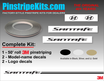 Hyun Elantra Sante Fe Accent Tucson Sonata vinyl pinstripe emblem stripe logo decal graphic