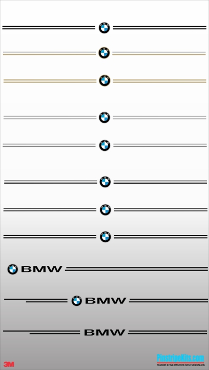 BMW 1 series, 2 series, 3 series, 4 series, 5 series, 6 series, vinyl pinstripe emblem stripe logo decal graphic emblem logo vinyl decal pinstripe graphic sticker stripe