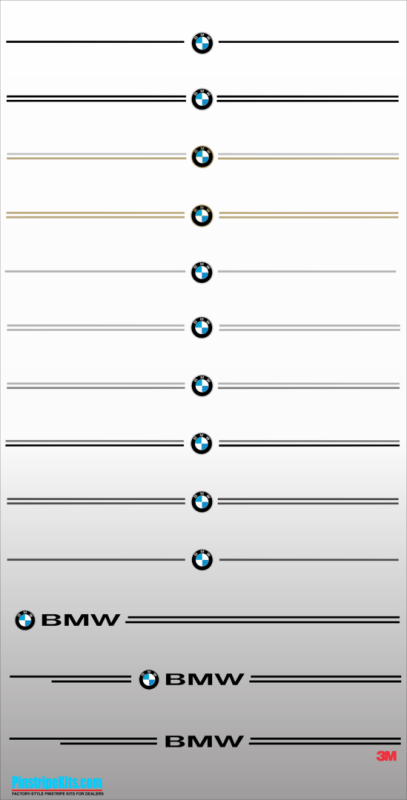 BMW 1 series, 2 series, 3 series, 4 series, 5 series, 6 series, vinyl pinstripe emblem stripe logo decal graphic emblem logo vinyl decal pinstripe graphic sticker stripe