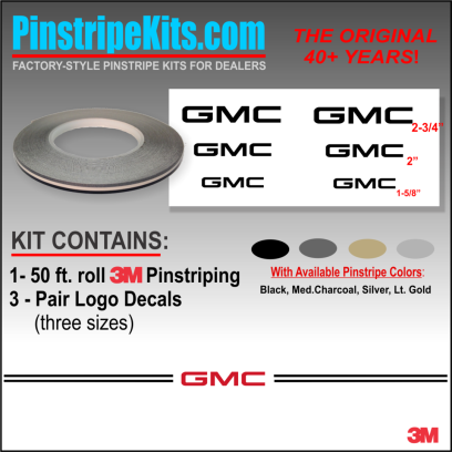 GMC Terrain Sierra acadia terrain yukon envoy vinyl pinstripe emblem stripe logo decal graphic