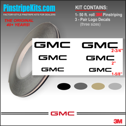 GMC Terrain Sierra acadia terrain yukon envoy vinyl pinstripe emblem stripe logo decal graphic