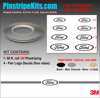 Ford focus explorer f150 expedition taurus escape fusion vinyl pinstripe emblem stripe logo decal graphic