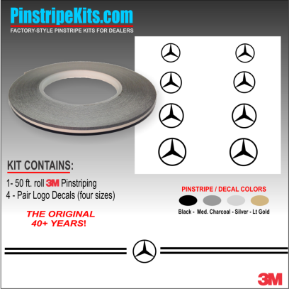 Mercedes-Benz vinyl pinstripe emblem stripe logo decal graphic