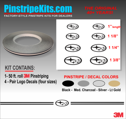 Subaru Legacy, WRX, Impreza, Ascent, Outback Forester, Crosstrek ,auto,car,vehicle,vinyl, pinstripe,pinstripes,stripes,small,logo,logos,small,decal,decals,emblem,emblems,graphic,graphics