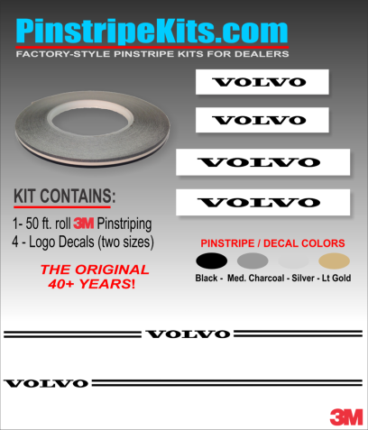 volvo vinyl pinstripe emblem stripe logo decal graphic