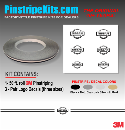Nissan Altima Maxima Versa Xterra Pathfinder Titan versa Frontier Rogue Pathfinder Murano vinyl pinstripe emblem stripe logo decal graphic