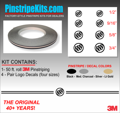 Buick Regal LaCrosse Envision Encore Enclave vinyl pinstripe emblem stripe logo decal graphic emblem logo vinyl decal pinstripe graphic sticker stripe