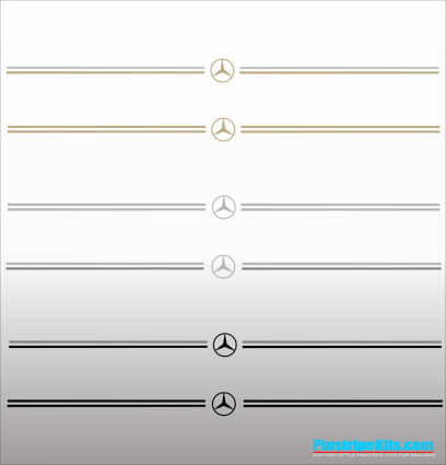 Mercedes-Benz vinyl pinstripe emblem stripe logo decal graphic