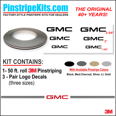 GMC Terrain Sierra acadia terrain yukon envoy vinyl pinstripe emblem stripe logo decal graphic