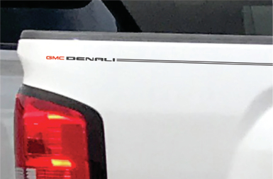 GMC Sierra Acadia terrain yukon envoy vinyl pinstripe emblem stripe logo decal graphic