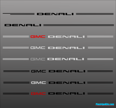 GMC Sierra Acadia terrain yukon envoy vinyl pinstripe emblem stripe logo decal graphic