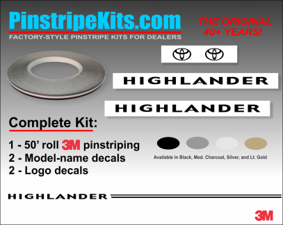 Toyota,auto,car,vehicle,vinyl,sticker,stickers,pinstripe,pinstripes,stripes,small,logo,logos,small,decal,decals,emblem,emblems,graphic,graphicsToyota Camry Corolla Rav4 Tundra Tacoma 4Runnner Highland
