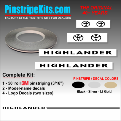 Toyota,auto,car,vehicle,vinyl,sticker,stickers,pinstripe,pinstripes,stripes,small,logo,logos,small,decal,decals,emblem,emblems,graphic,graphicsToyota Camry Corolla Rav4 Tundra Tacoma 4Runnner Highland