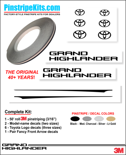 Toyota,auto,car,vehicle,vinyl,sticker,stickers,pinstripe,pinstripes,stripes,small,logo,logos,small,decal,decals,emblem,emblems,graphic,graphicsToyota Camry Corolla Rav4 Tundra Tacoma 4Runnner Highland