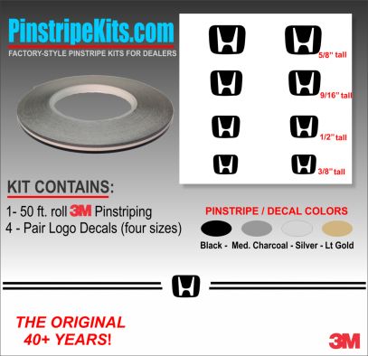 Honda Pilot Accord Civic CRV CR-V Odyssey Pilot Ridgeline Fit HRV HR-V Crosstour vinyl pinstripe emblem logo decal graphic stripe sticker kit