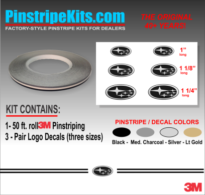 Subaru Legacy, WRX, Impreza, Ascent, Outback Forester, Crosstrek ,auto,car,vehicle,vinyl, pinstripe,pinstripes,stripes,small,logo,logos,small,decal,decals,emblem,emblems,graphic,graphics