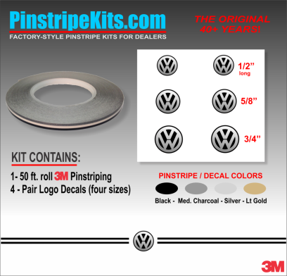 VW Volkswagon Jetta Passat Beetle vinyl pinstripe emblem stripe logo decal graphic