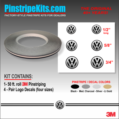 VW Volkswagon Jetta Passat Beetle vinyl pinstripe emblem stripe logo decal graphic