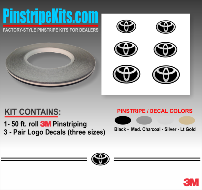 Toyota,auto,car,vehicle,vinyl,sticker,stickers,pinstripe,pinstripes,stripes,small,logo,logos,small,decal,decals,emblem,emblems,graphic,graphicsToyota Camry Corolla Rav4 Tundra Tacoma 4Runnner Highland