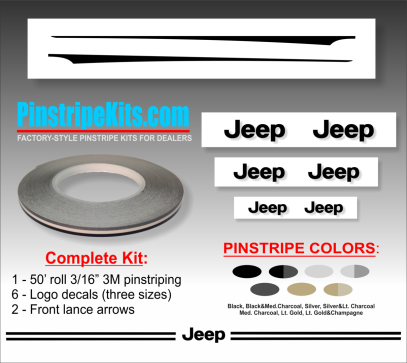 Jeep Grand Cherokee Compass Liberty Patriot vinyl pinstripe emblem stripe logo decal graphicvinyl pinstripe emblem stripe logo decal graphic