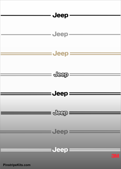Jeep Grand Cherokee Compass Liberty Patriot vinyl pinstripe emblem stripe logo decal graphicvinyl pinstripe emblem stripe logo decal graphic
