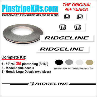 Honda Pilot Accord Civic CRV CR-V Odyssey Pilot Ridgeline Fit HRV HR-V Crosstour vinyl pinstripe emblem logo decal graphic stripe sticker kit