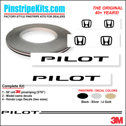 Honda Pilot Accord Civic CRV CR-V Odyssey Pilot Ridgeline Fit HRV HR-V Crosstour vinyl pinstripe emblem logo decal graphic stripe sticker kit