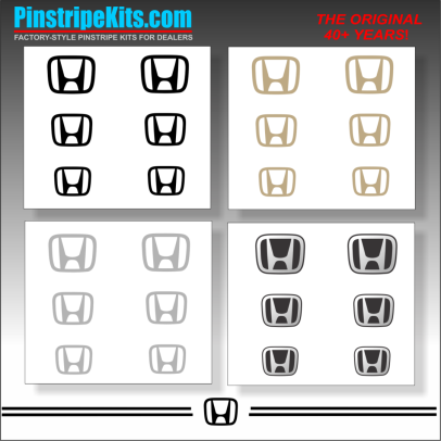 Honda Pilot Accord Civic CRV CR-V Odyssey Pilot Ridgeline Fit HRV HR-V Crosstour vinyl pinstripe emblem logo decal graphic stripe sticker kit