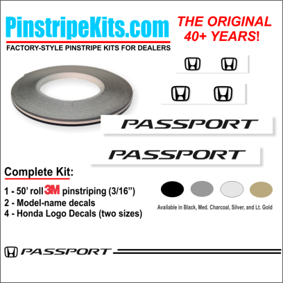 Honda Pilot Accord Civic CRV CR-V Odyssey Pilot Ridgeline Fit HRV HR-V Crosstour vinyl pinstripe emblem logo decal graphic stripe sticker kit