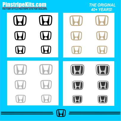 Honda Pilot Accord Civic CRV CR-V Odyssey Pilot Ridgeline Fit HRV HR-V Crosstour vinyl pinstripe emblem logo decal graphic stripe sticker kit
