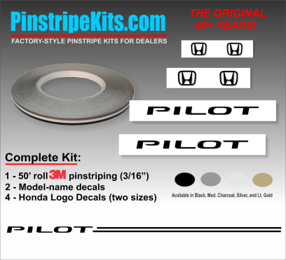 Honda Pilot Accord Civic CRV CR-V Odyssey Pilot Ridgeline Fit HRV HR-V Crosstour vinyl pinstripe emblem logo decal graphic stripe sticker kit